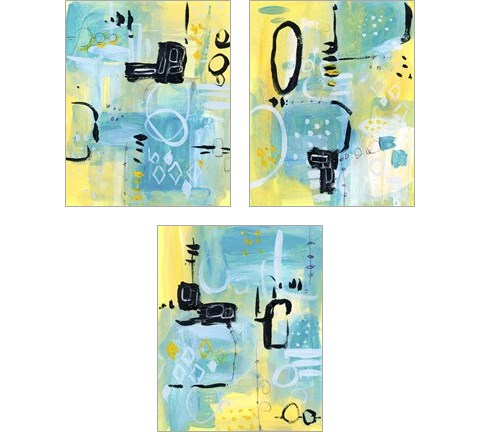 Floating Atmosphere 3 Piece Art Print Set by Melissa Wang