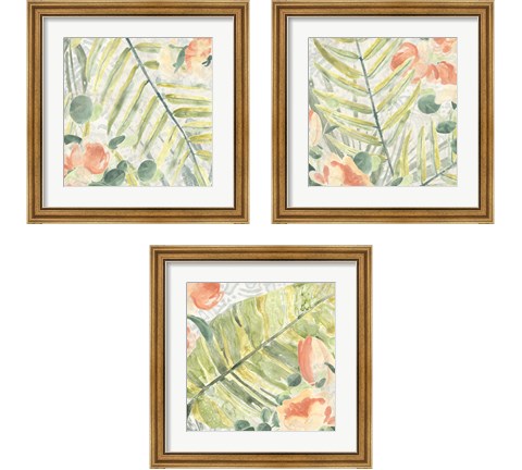 Palm Garden 3 Piece Framed Art Print Set by June Erica Vess
