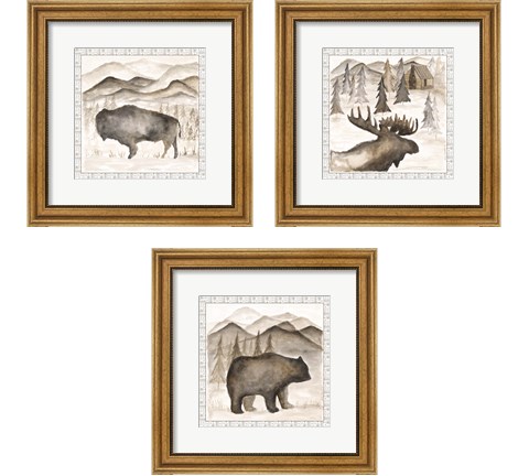 Forest Animal 3 Piece Framed Art Print Set by Cindy Shamp