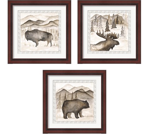 Forest Animal 3 Piece Framed Art Print Set by Cindy Shamp