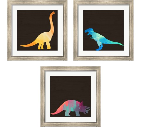 Dino 3 Piece Framed Art Print Set by Valerie Wieners