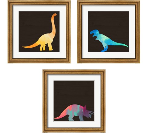 Dino 3 Piece Framed Art Print Set by Valerie Wieners