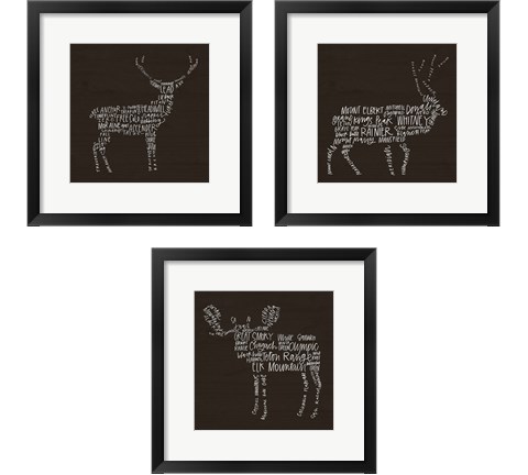 Animal Lodge 3 Piece Framed Art Print Set by Valerie Wieners