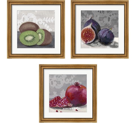 Laura's Harvest  3 Piece Framed Art Print Set by Alicia Ludwig