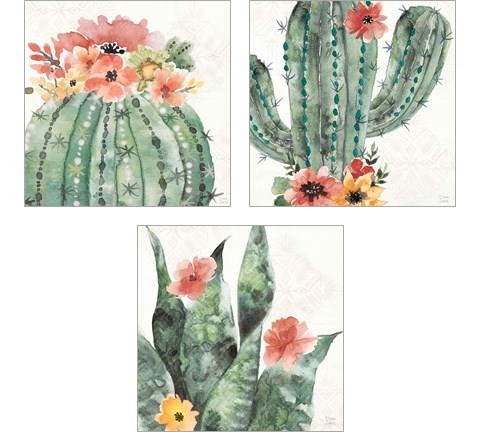 Sweet Southwest 3 Piece Art Print Set by Dina June