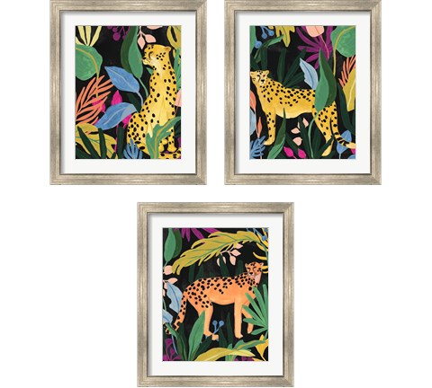 Cheetah Kingdom 3 Piece Framed Art Print Set by June Erica Vess