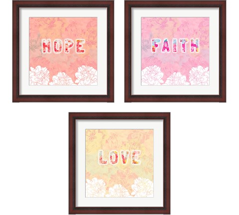 Inspire  3 Piece Framed Art Print Set by Nola James