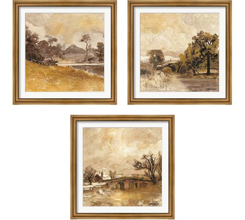 Traditional Landscape 3 Piece Framed Art Print Set by Stellar Design Studio