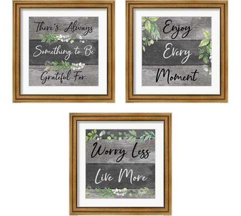 Enjoy Every Moment 3 Piece Framed Art Print Set by ND Art & Design