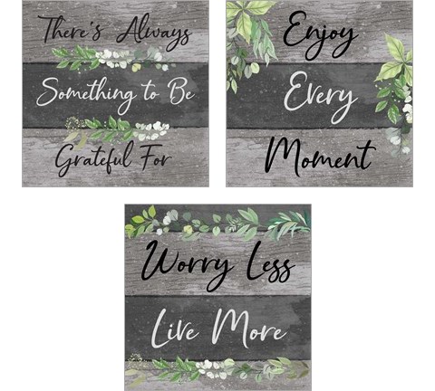 Enjoy Every Moment 3 Piece Art Print Set by ND Art & Design