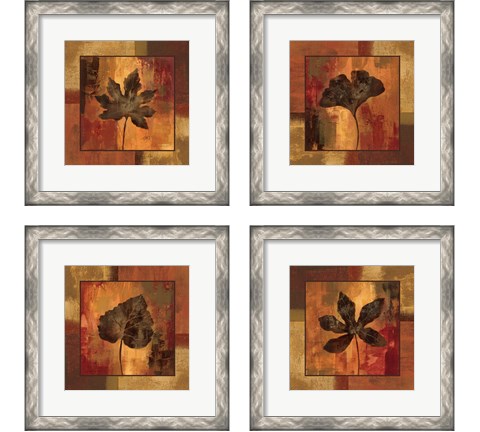 October Leaf 4 Piece Framed Art Print Set by Silvia Vassileva