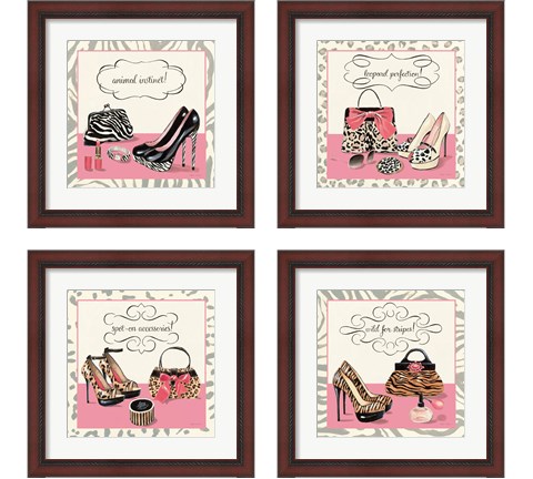 Pink & Wild 4 Piece Framed Art Print Set by Marco Fabiano