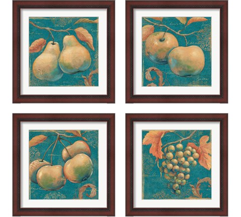 Lovely Fruits 4 Piece Framed Art Print Set by Daphne Brissonnet