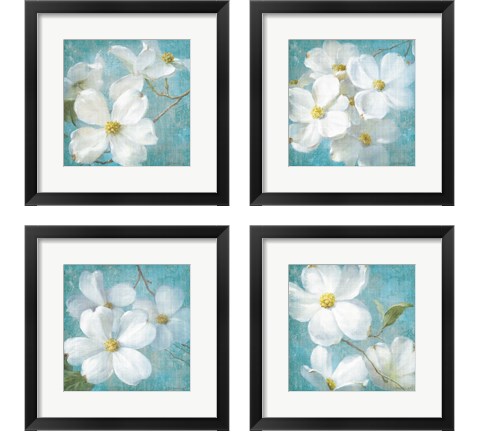 Indiness Blossom Square Vintage 4 Piece Framed Art Print Set by Danhui Nai