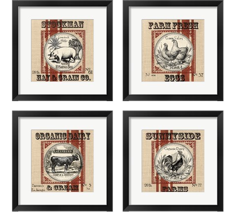 Organic Farm 4 Piece Framed Art Print Set by Tre Sorelle Studios