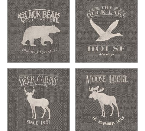 Soft Lodge 4 Piece Art Print Set by Janelle Penner