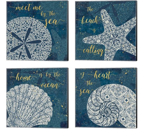 Coastal Lace 4 Piece Canvas Print Set by Jess Aiken