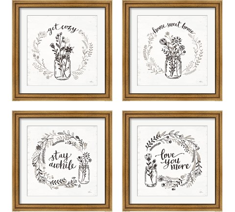 Our Nest 4 Piece Framed Art Print Set by Janelle Penner