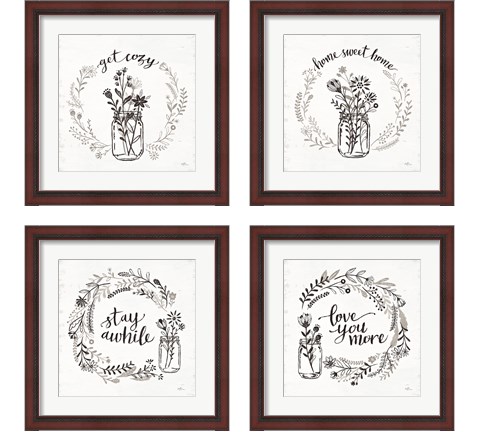 Our Nest 4 Piece Framed Art Print Set by Janelle Penner