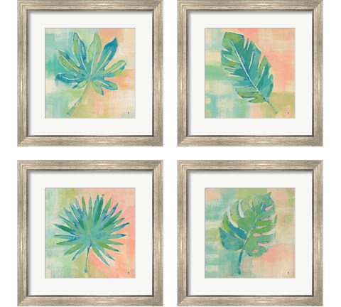 Beach Cove Leaves 4 Piece Framed Art Print Set by Studio Mousseau