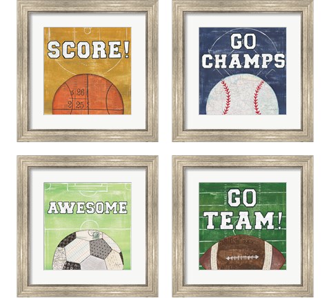 On the Field 4 Piece Framed Art Print Set by Courtney Prahl