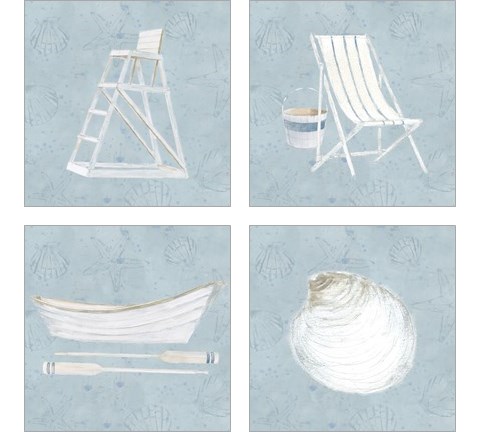 Serene Seaside 4 Piece Art Print Set by James Wiens