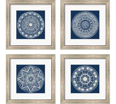 Seville Dark Blue 4 Piece Framed Art Print Set by Kathrine Lovell