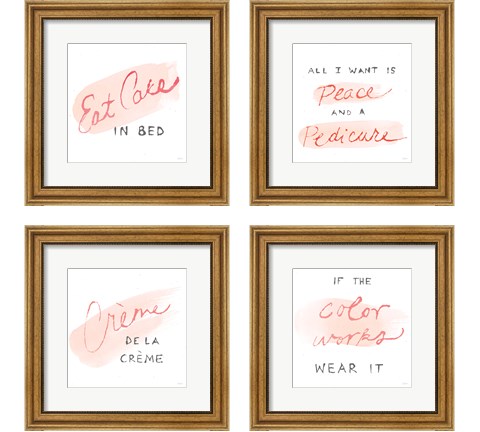 Beauty and Sass 4 Piece Framed Art Print Set by Sue Schlabach