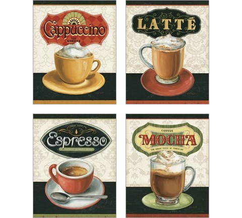 Coffee Moment 4 Piece Art Print Set by Lisa Audit