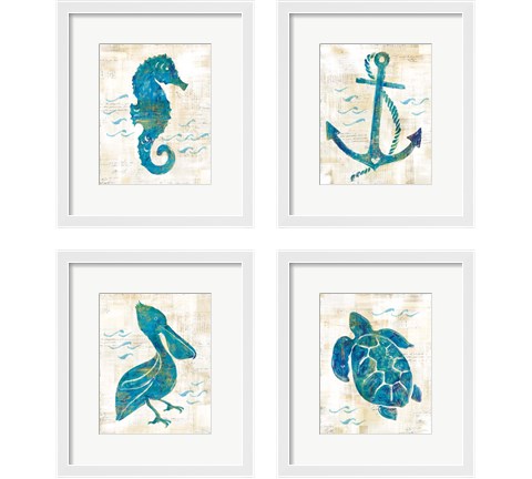 On the Wave 4 Piece Framed Art Print Set by Sue Schlabach