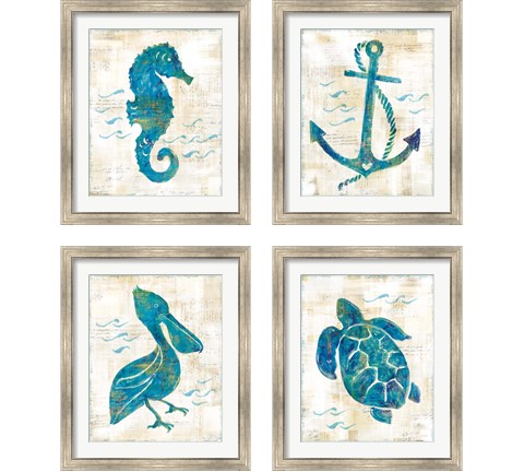 On the Wave 4 Piece Framed Art Print Set by Sue Schlabach