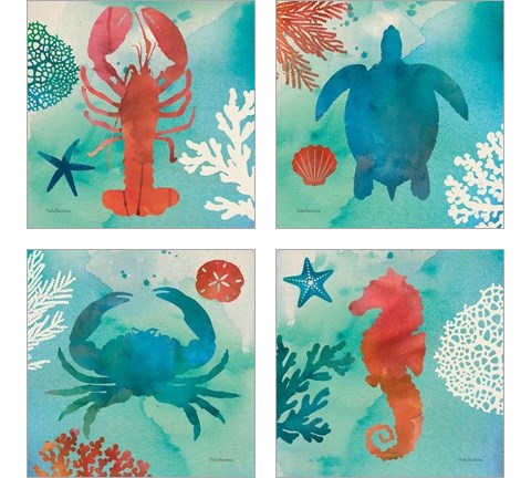Under the Sea 4 Piece Art Print Set by Studio Mousseau