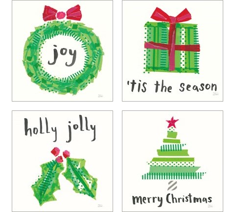 Joyful Season 4 Piece Art Print Set by Melissa Averinos