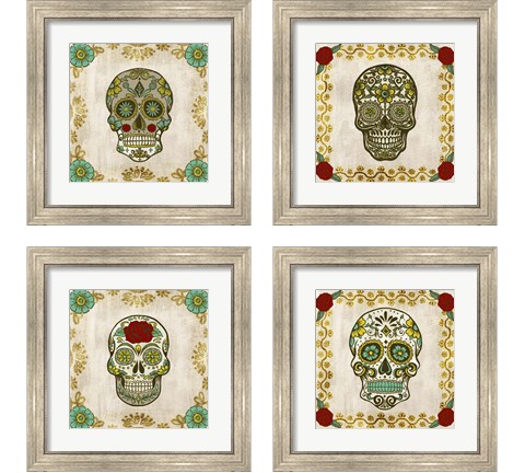 Day of the Dead 4 Piece Framed Art Print Set by Melissa Wang