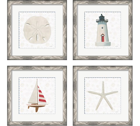 Beach Days4 Piece Framed Art Print Set by James Wiens