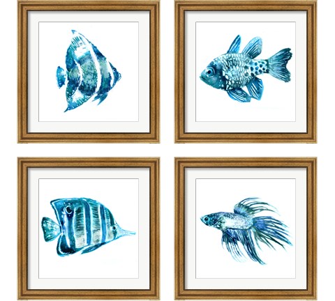 Fish 4 Piece Framed Art Print Set by Edward Selkirk