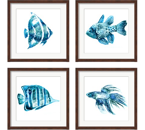 Fish 4 Piece Framed Art Print Set by Edward Selkirk