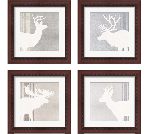 Woodland Animal 4 Piece Framed Art Print Set by Wild Apple Portfolio