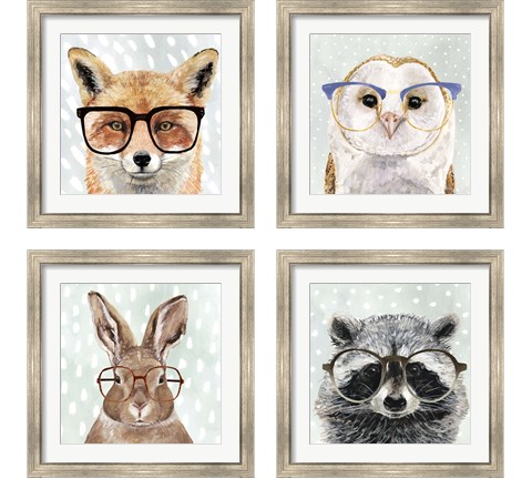 Four-eyed Forester 4 Piece Framed Art Print Set by Victoria Borges