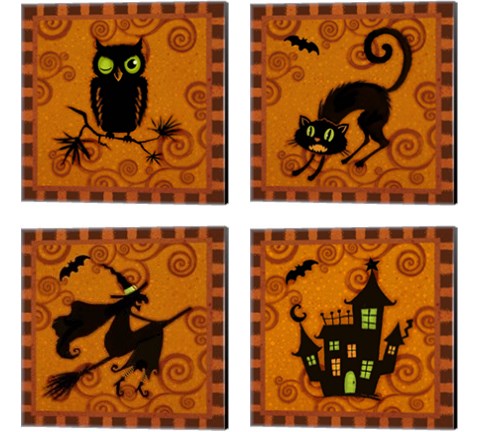 Spooktacular  4 Piece Canvas Print Set by Vivian Eisner