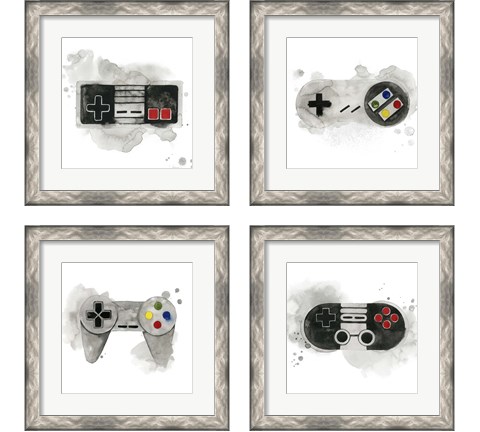 Gamer  4 Piece Framed Art Print Set by Grace Popp