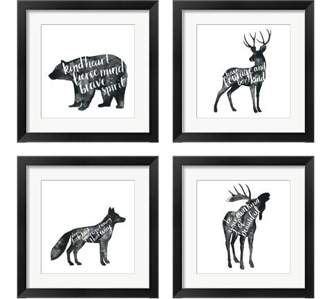 Wise Walker 4 Piece Framed Art Print Set by Grace Popp