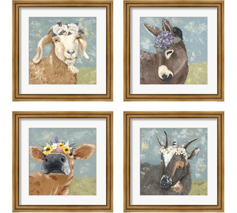 Farm Fun 4 Piece Framed Art Print Set by Jade Reynolds