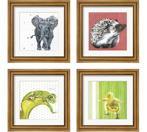 Animal Baby 4 Piece Framed Art Print Set by Jennifer Rutledge