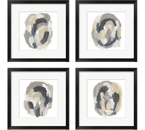 Neutral Vortex 4 Piece Framed Art Print Set by June Erica Vess