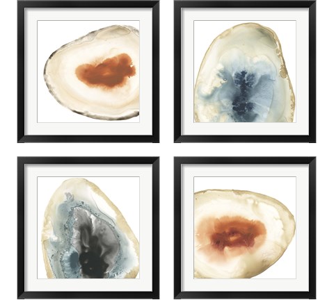 Cropped Geodes 4 Piece Framed Art Print Set by June Erica Vess