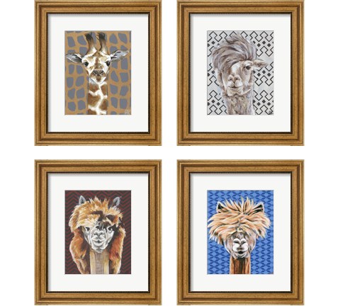 Animal Patterns 4 Piece Framed Art Print Set by Jennifer Rutledge