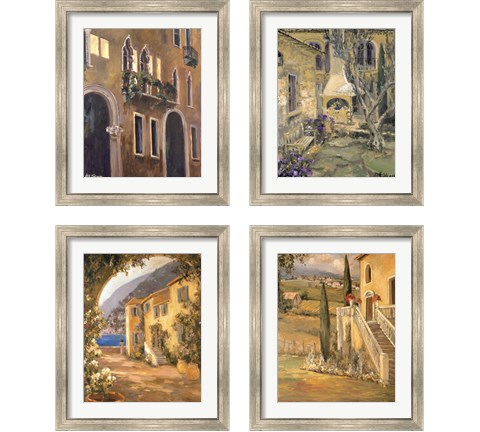 Scenic Italy  4 Piece Framed Art Print Set by Allayn Stevens