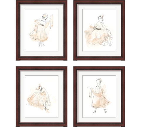 Blush & Grey Fashion 4 Piece Framed Art Print Set by June Erica Vess