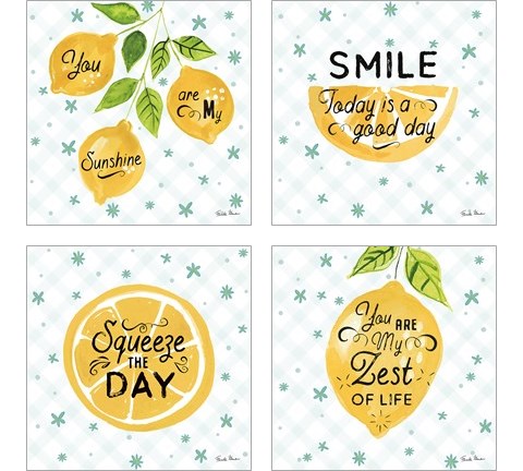 Mellow Yellow 4 Piece Art Print Set by Farida Zaman